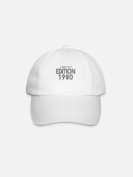 Limited Edition 1980 - Baseballkappe - Weiß/Weiß
