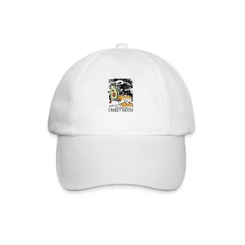 Achtung, das sind StreetTacos - mexikanische Küche - Baseballkappe - Weiß/Weiß - Vorne
