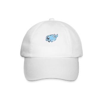 Kawaii Schweinswal - Baseballkappe - Weiß/Weiß - Vorne