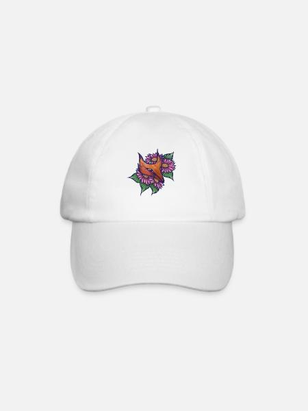 Fuchs - Baseballkappe - Weiß/Weiß