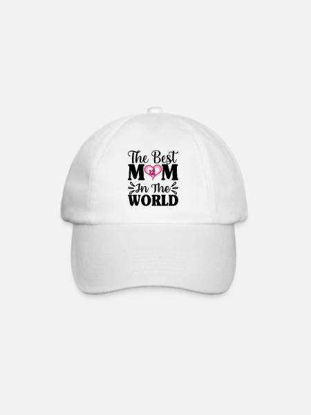 Die beste Mutter der Welt - Baseballkappe - Weiß/Weiß