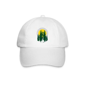 Baum - Baseballkappe - Weiß/Weiß - Vorne