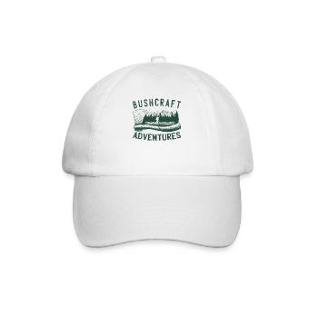 Bushcrafter Survival offroads Outdoor-Camping - Baseballkappe - Weiß/Weiß - Vorne