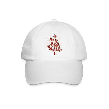 Baum - Baseballkappe - Weiß/Weiß - Vorne