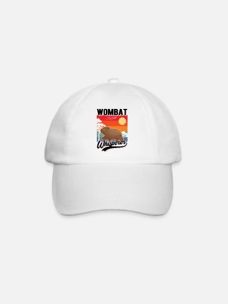 Wombat Flüsterer Wombat Whisperer - Baseballkappe - Weiß/Weiß