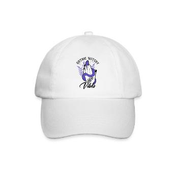 Gothic Divination Fortune Telling Witch Crystal - Baseballkappe - Weiß/Weiß - Vorne