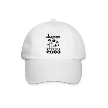 Awesome Since 2003 - Baseballkappe - Weiß/Weiß - Vorne