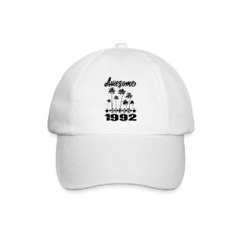 Awesome Since 1992 - Baseballkappe - Weiß/Weiß - Vorne