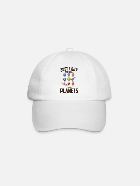 Sonnen Planeten Planetensystem Weltall Kosmos - Baseballkappe - Weiß/Weiß