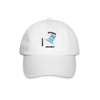 Mathe Hippotenuse Winkelfunktion Hypotenuse Hippo - Baseballkappe - Weiß/Weiß - Vorne