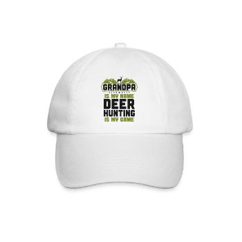Buck Deer Hunting Hunter - Baseballkappe - Weiß/Weiß - Vorne
