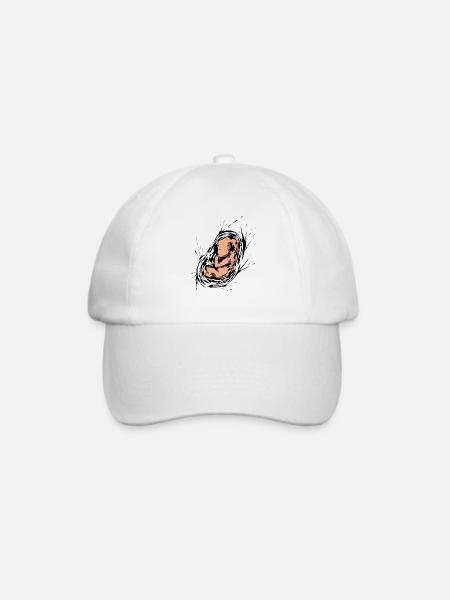 Schwangerschaft Baby Embryo - Baseballkappe - Weiß/Weiß