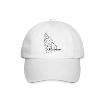 Der Alpha-Wolf - Baseballkappe - Weiß/Weiß - Vorne