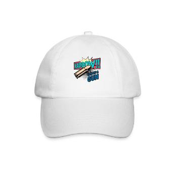 Kappow Bullets Gun Explosion Big bang Aesthetic - Baseballkappe - Weiß/Weiß - Vorne