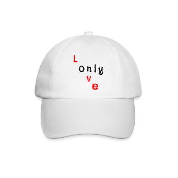 Only Love - Baseballkappe - Weiß/Weiß - Vorne