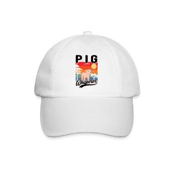 Schweineflüsterer Schweine Pig Whisperer - Baseballkappe - Weiß/Weiß - Vorne