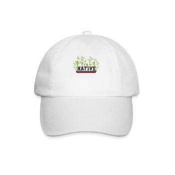 Plant Native Gardening Gardener Landscaper - Baseballkappe - Weiß/Weiß - Vorne