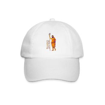 Gott des Meeres - Poseidon - Baseballkappe - Weiß/Weiß - Vorne