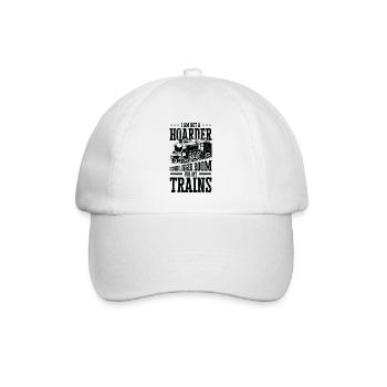 Zug Modelleisenbahn Erbauer Lokomotive Zug Fan - Baseballkappe - Weiß/Weiß - Vorne