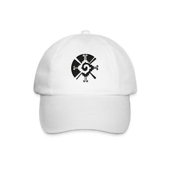 Hunab Ku Ometeotl Azteken Maya Inka Tolteken - Baseballkappe - Weiß/Weiß - Vorne