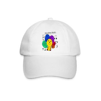 PomPom - Baseballkappe - Weiß/Weiß - Vorne