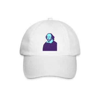 William Shakespeare - Mein Theater - Baseballkappe - Weiß/Weiß - Vorne