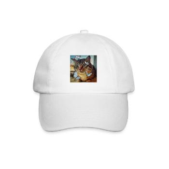 Schönste Katze der Welt Nr. 2 - Baseballkappe - Weiß/Weiß - Vorne