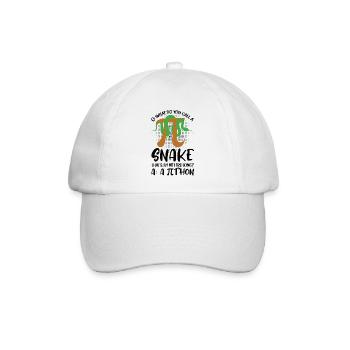 Mathematiker Mathe Lehrer Pi-Tag Schlange - Baseballkappe - Weiß/Weiß - Vorne
