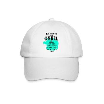 Der Onkel und die Erziehung - Baseballkappe - Weiß/Weiß - Vorne
