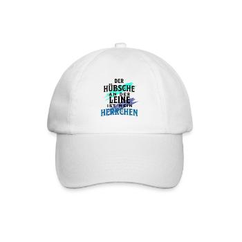 Herrchen Gassi Spruch - Baseballkappe - Weiß/Weiß - Vorne