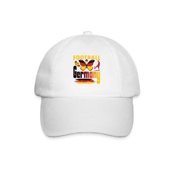 Fußball Deutschland Weltmeister Meisterschaft Ball - Baseballkappe - Weiß/Weiß - Vorne