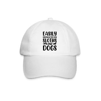 Faultier Hund Zoologe Zoowärter Hundebesitzer Hund - Baseballkappe - Weiß/Weiß - Vorne