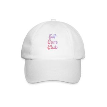 Self Care Club Selbstliebe Qualitytime Achtsamkeit - Baseballkappe - Weiß/Weiß - Vorne