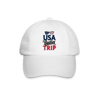 Besties Trip Urlaubsreise Urlaub Geschenk - Baseballkappe - Weiß/Weiß - Vorne