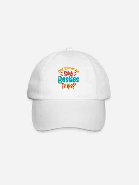 Besties Trip Urlaubsreise Urlaub Geschenk - Baseballkappe - Weiß/Weiß