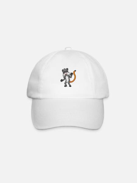 Kawaii Tamarin - Baseballkappe - Weiß/Weiß