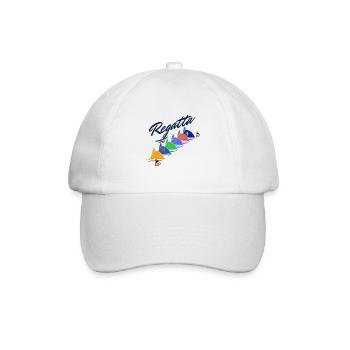 Regatta Captain Segelboot Yacht für Segler Skipper - Baseballkappe - Weiß/Weiß - Vorne