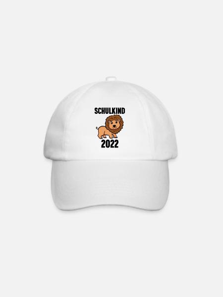 Schuldkind Einschulung 2022 - Baseballkappe - Weiß/Weiß