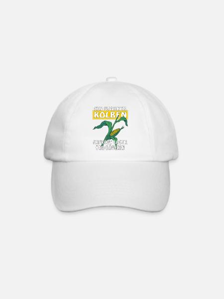 EIN STARKER KOLBEN ERFREUT BAUER UND BÄUERIN - Baseballkappe - Weiß/Weiß
