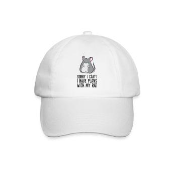 Ich kann leider nicht, ich habe Pläne mit meiner - Baseballkappe - Weiß/Weiß - Vorne