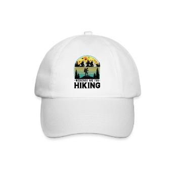 Wochenende Hiking Team Wandern in den Bergen - Baseballkappe - Weiß/Weiß - Vorne