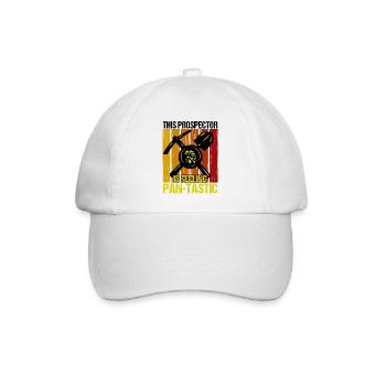 Goldwäscher Goldschürfer Goldgräber Geschenk - Baseballkappe - Weiß/Weiß - Vorne