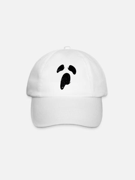 Geister Kostüm Gespenst Halloween Geist - Baseballkappe - Weiß/Weiß