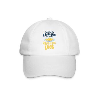 Nudeln Nudel Liebhaber Ravioli Geschenk - Baseballkappe - Weiß/Weiß - Vorne