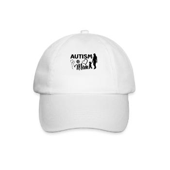 Autismus Mutter Tochter Sohn Autist Eltern Kind - Baseballkappe - Weiß/Weiß - Vorne