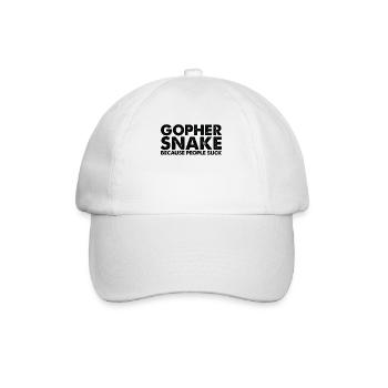Leute Saugen Gopher Schlange - Baseballkappe - Weiß/Weiß - Vorne