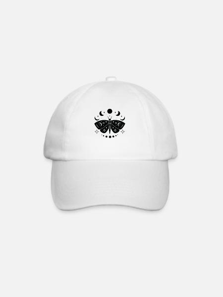 Himmlischer Schmetterling Mystischer - Baseballkappe - Weiß/Weiß