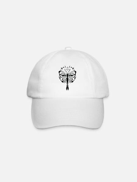 Himmlischer Schmetterling Mystischer - Baseballkappe - Weiß/Weiß
