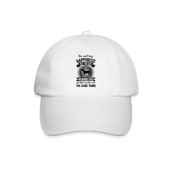 Reiten - Warmblut Pferd - Baseballkappe - Weiß/Weiß - Vorne