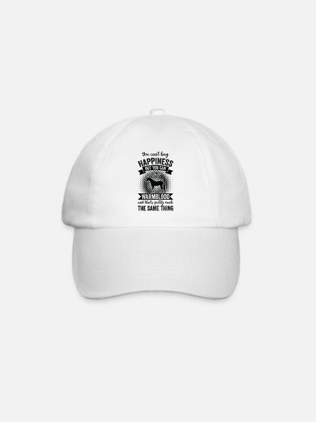 Reiten - Warmblut Pferd - Baseballkappe - Weiß/Weiß